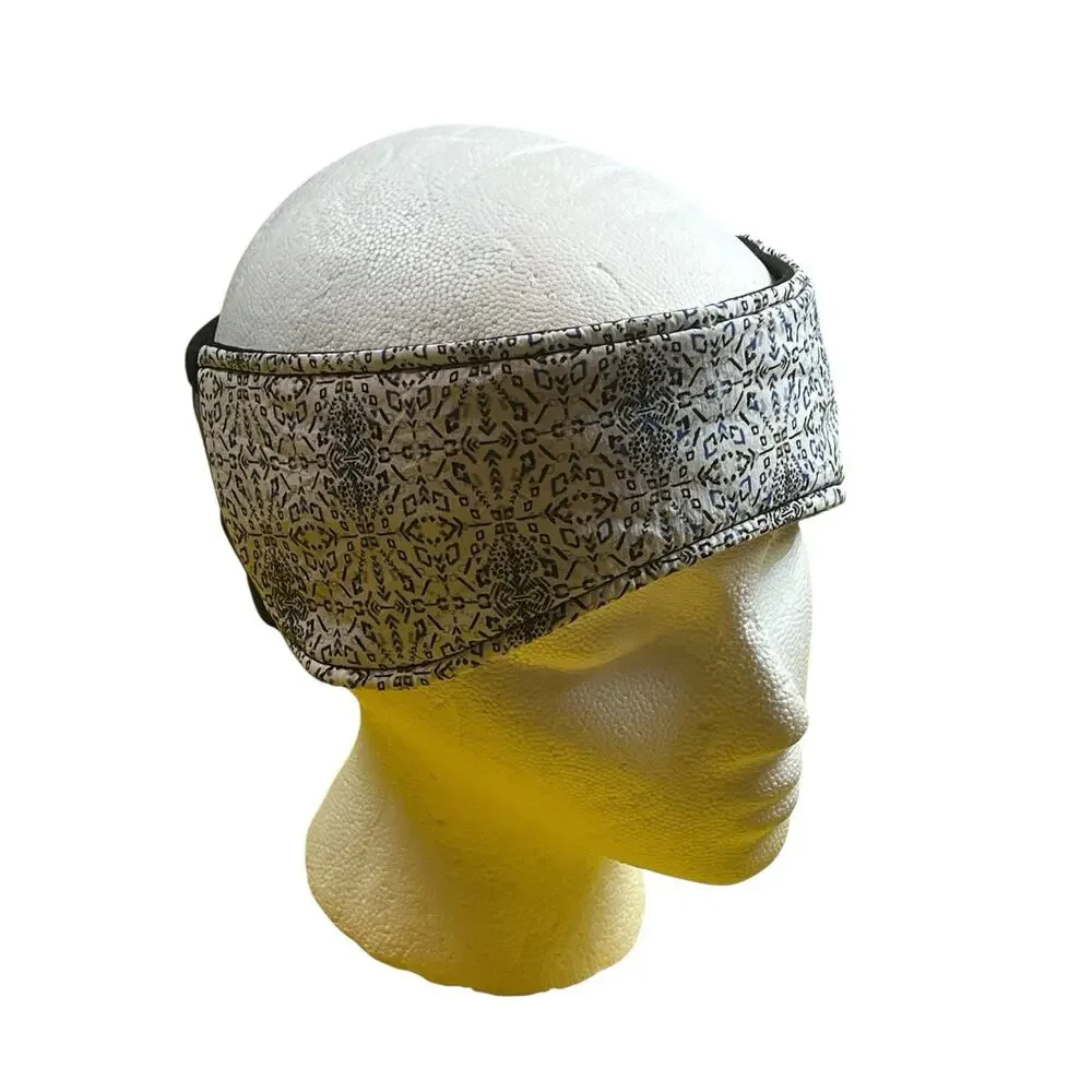 CALIA Performance Ear Warmer Headband Folklore Print White NWT $28